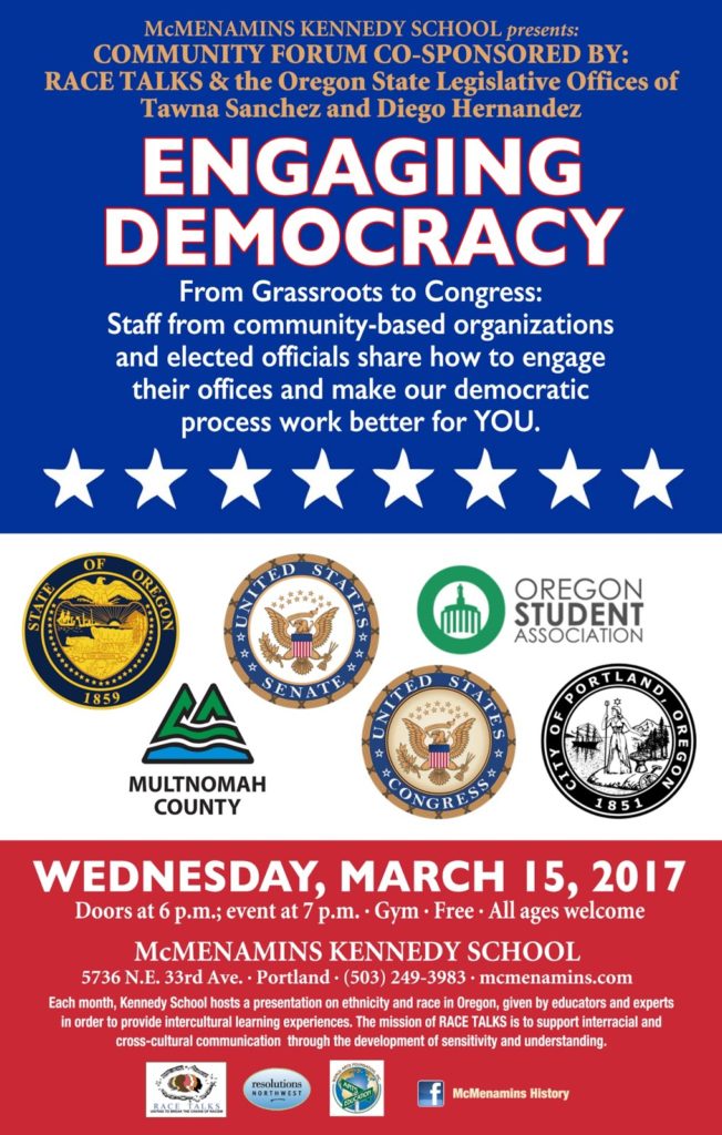 Engaging Democracy poster